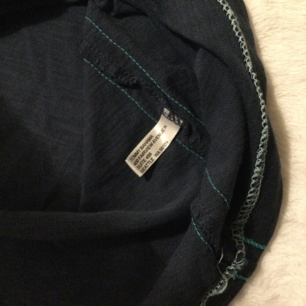 Tommy Bahama Navy Blue Long Sleeve Shirt Palm Spring Mens Size‎ 3XL - Picture 7 of 11